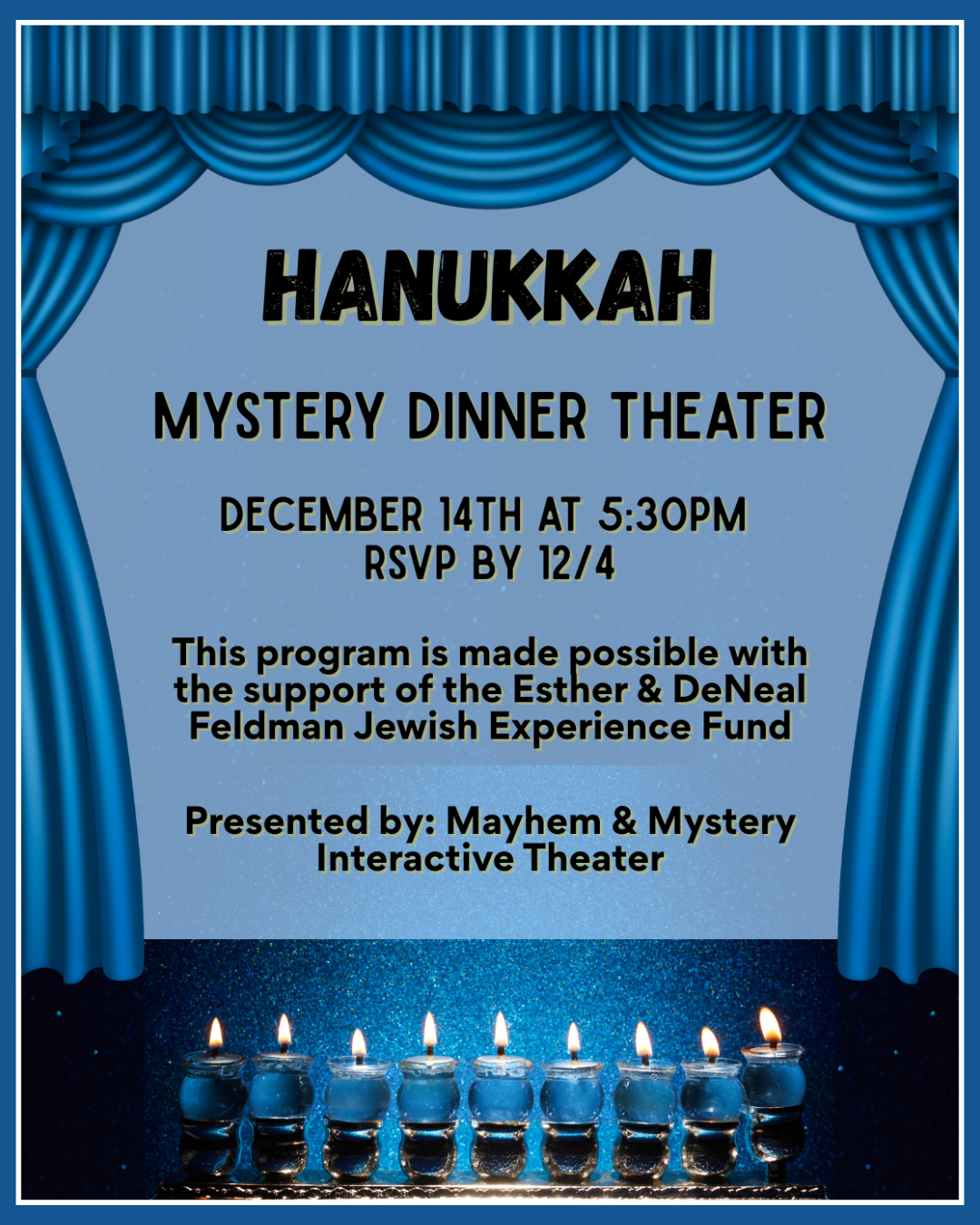 Hanukkah Mystery Dinner Theater